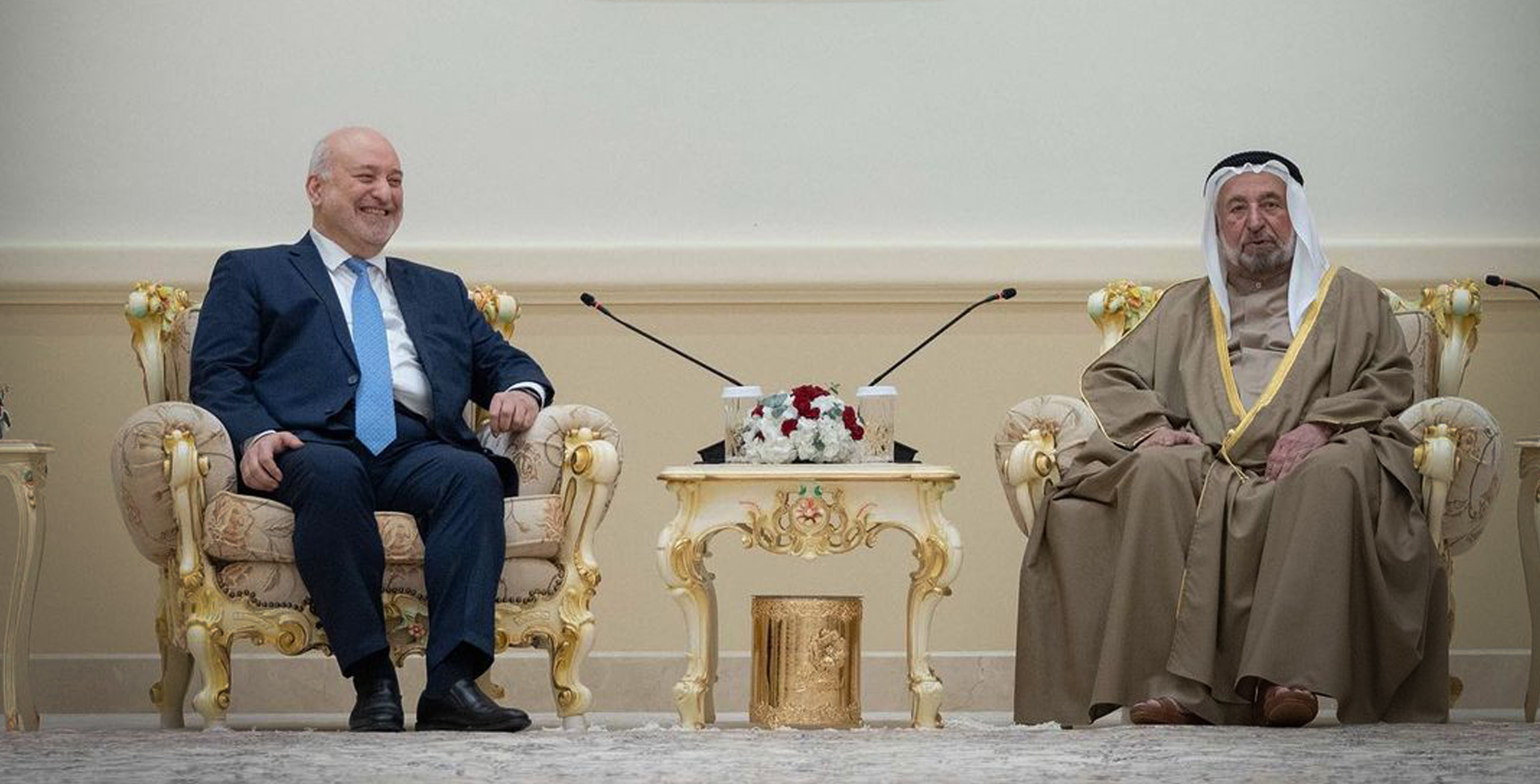Sharjah Ruler Welcomes SG Khouja and Austrian Cultural Delegation