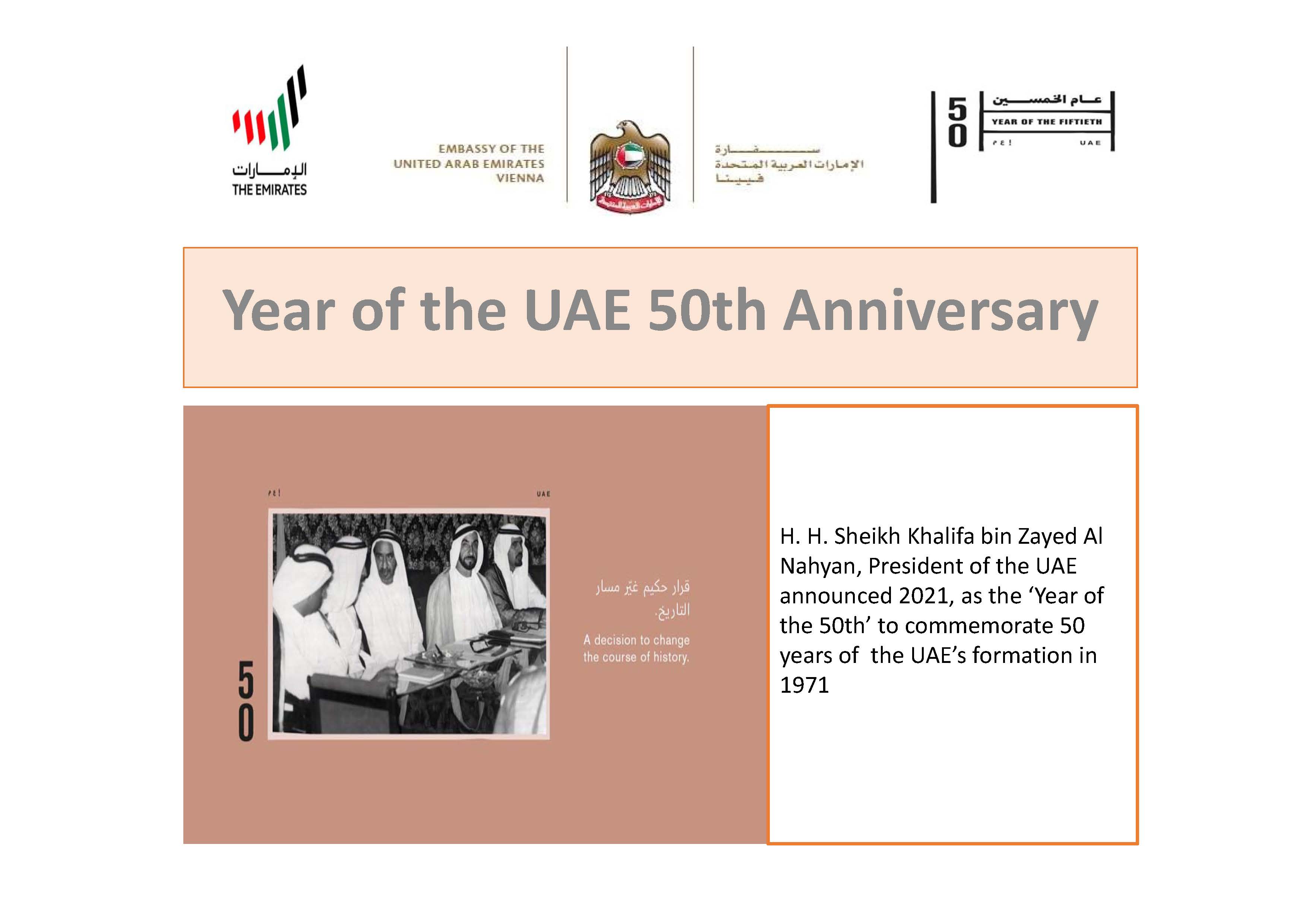 Year of the UAE 50th Anniversary - 2021