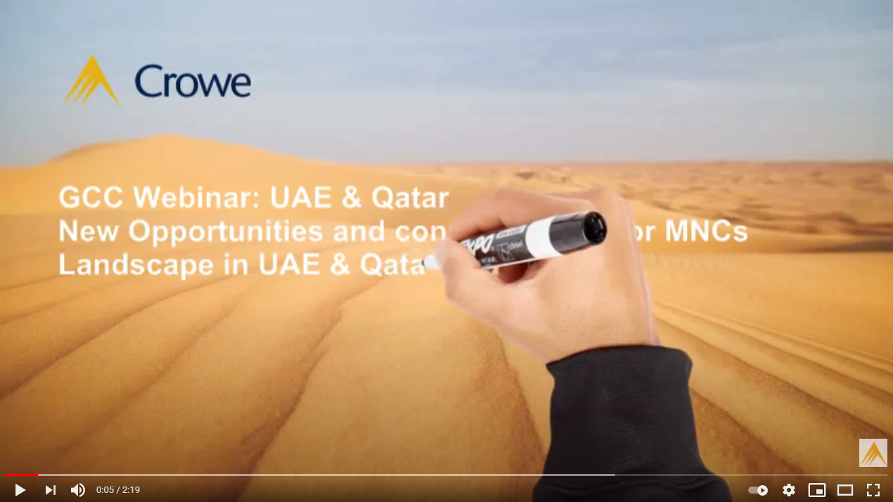 VIDEO SUMMARY: GCC Webinar- UAE &amp; Qatar New Opportunities and considerations for MNCs landscape