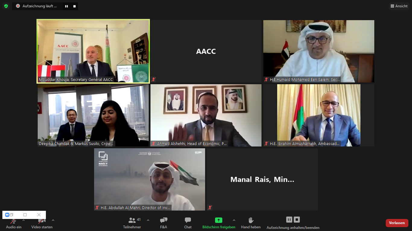 REPORT &amp; VIDEO: Webinar “100% Foreign Ownership in the UAE: New Environment for Foreign Direct Investment on the Eve of Expo 2020”